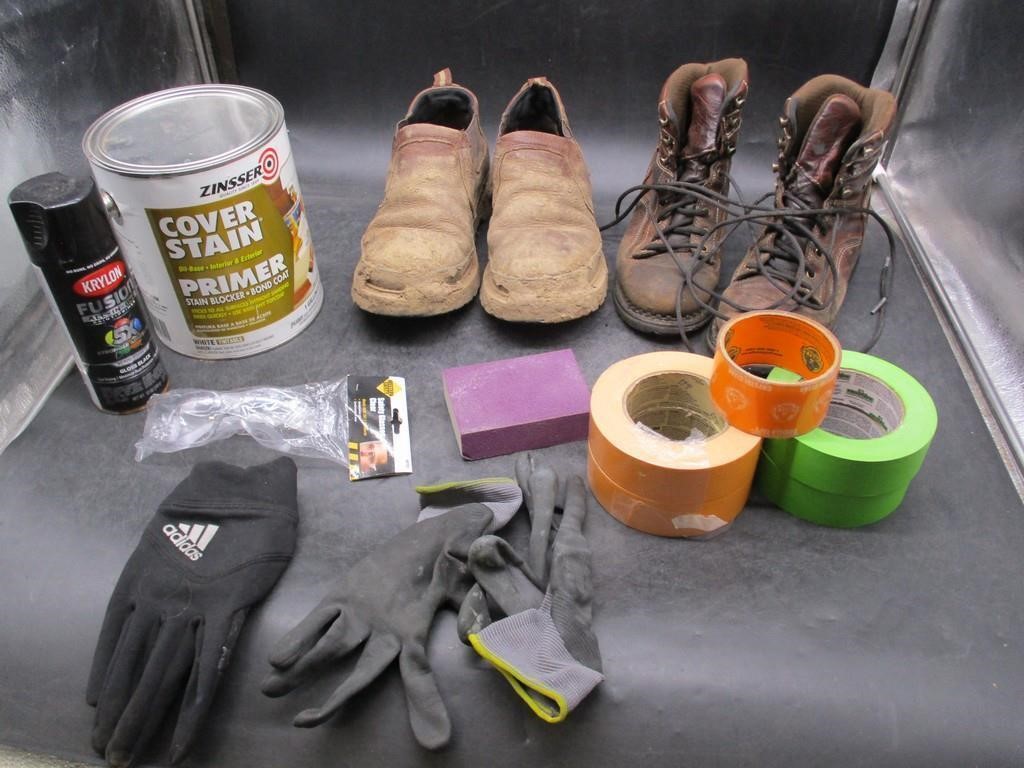 Gloves, Stain, Tapes, Work Boots