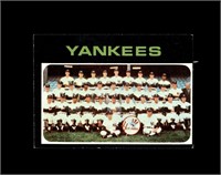 1971 Topps #543 New York Yankees TC VG to VG-EX+