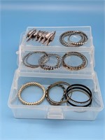 Collection of Bracelets in Plastic Box