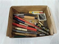 Vintage pens, jack knives and pen tips