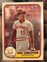 1981 Cincinnati Reds Dave Concepción fleer