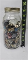 Ball Jar Of Old Buttons