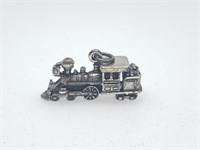 STERLING SILVER TRAIN LOCOMOTIVE CHARM