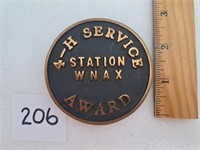 Vintage 4-H Radio Station Paper Weight