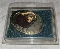 1992 fur rendezvous belt buckle