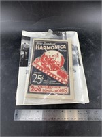 Lot with a 1927 Harmonica playing course and mixed