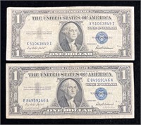 1935 F & 1957 $1 Silver Certificates