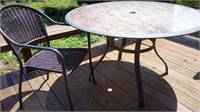 patio table and chair