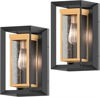 $85 hykolity 2 Pack Large Outdoor Wall Lights,