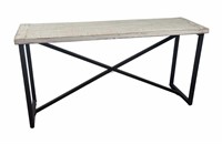 CONSOLE TABLE WITH IRON BASE