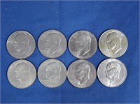 8 Eisenhower Dollars-Various Years