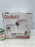 Gallery ceramic 16pc dinnerware service