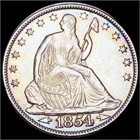 1854 Seated Half Dollar UNCIRCULATED