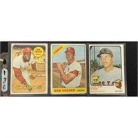 (3) Vintage Baseball Stars/hof