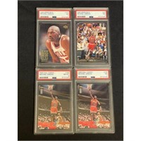 (4) Psa Graded 1995 Michael Jordan Cards
