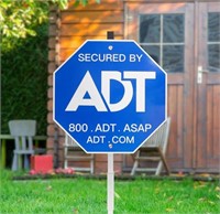 ADT Security Sign - Heavy Duty 28" 100% Aluminum
