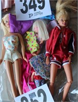 (2) Mattel Barbie Dols & (2) Sister Dolls with