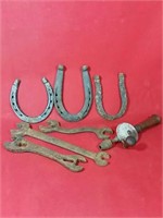 Old tools and horseshoes