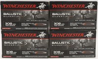 80 Rounds of Winchester Ballistic .308 Win