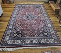 Oriental carpet Indo Joshagan red 6'2x9'2"