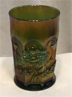 Northwood "Oriental Poppy" Amethyst Art Glass Cup