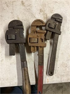 Vintage pipe wrenchs