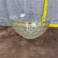 Thick Federal Glass Salad Bowl