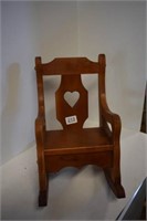 Pine Doll Rocking Chair