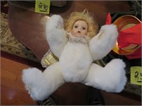 Stuffed Angel Baby; Bell Decoration