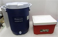 Rubbermaid Water Cooler & Igloo 6 Packer