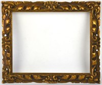 FINE ANTIQUE ITALIAN CARVED & GILT PAINTING FRAME