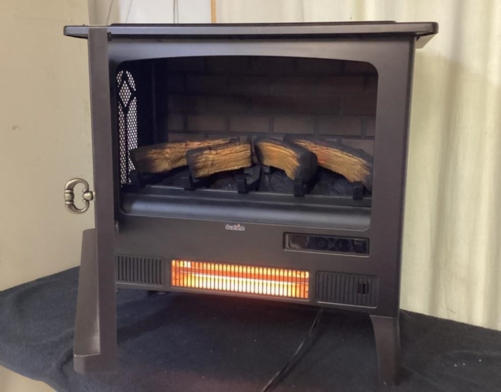 Nw) Duraflame mini fireplace heater has