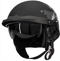 ILM 3/4 Open Face Motorcycle Helmet Fury M