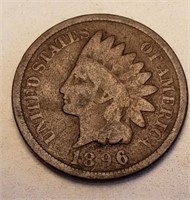 1896 One Cent Coin