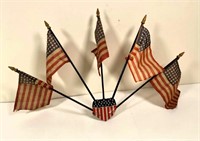 antique auto- radiator parade flag display