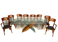 A. Sibou Italian Modern Dining Table & 8 Chairs