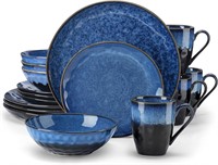 $116 Blue Dinnerware Set 15 Pieces