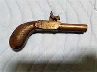 Flower Engraved Percussion Pistol