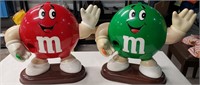 Green & Red M&M's dispensers