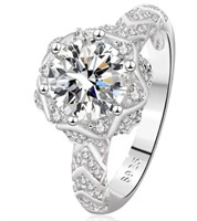 925S 2.0ct Luxury Moissanite Diamond Ring