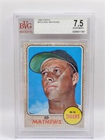 1968 TOPPS ED MATTHEWS BECKETT 7.5!