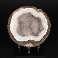 Large Agate Geode On Stand