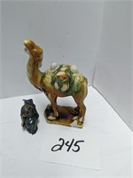 Vintage Camel and figure