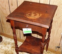 End table with drawer and shelf 15 x 15 x 28