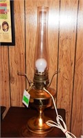 Aladdin lamp with DIY glass globe