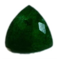 Trillion Cut 7.32 ct Emerald Gem