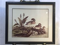 Original Carl M. McKinley Wood Duck Watercolor