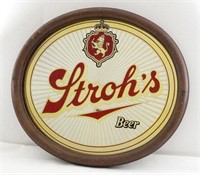 VINTAGE STROH's MIRROR BEER SIGN