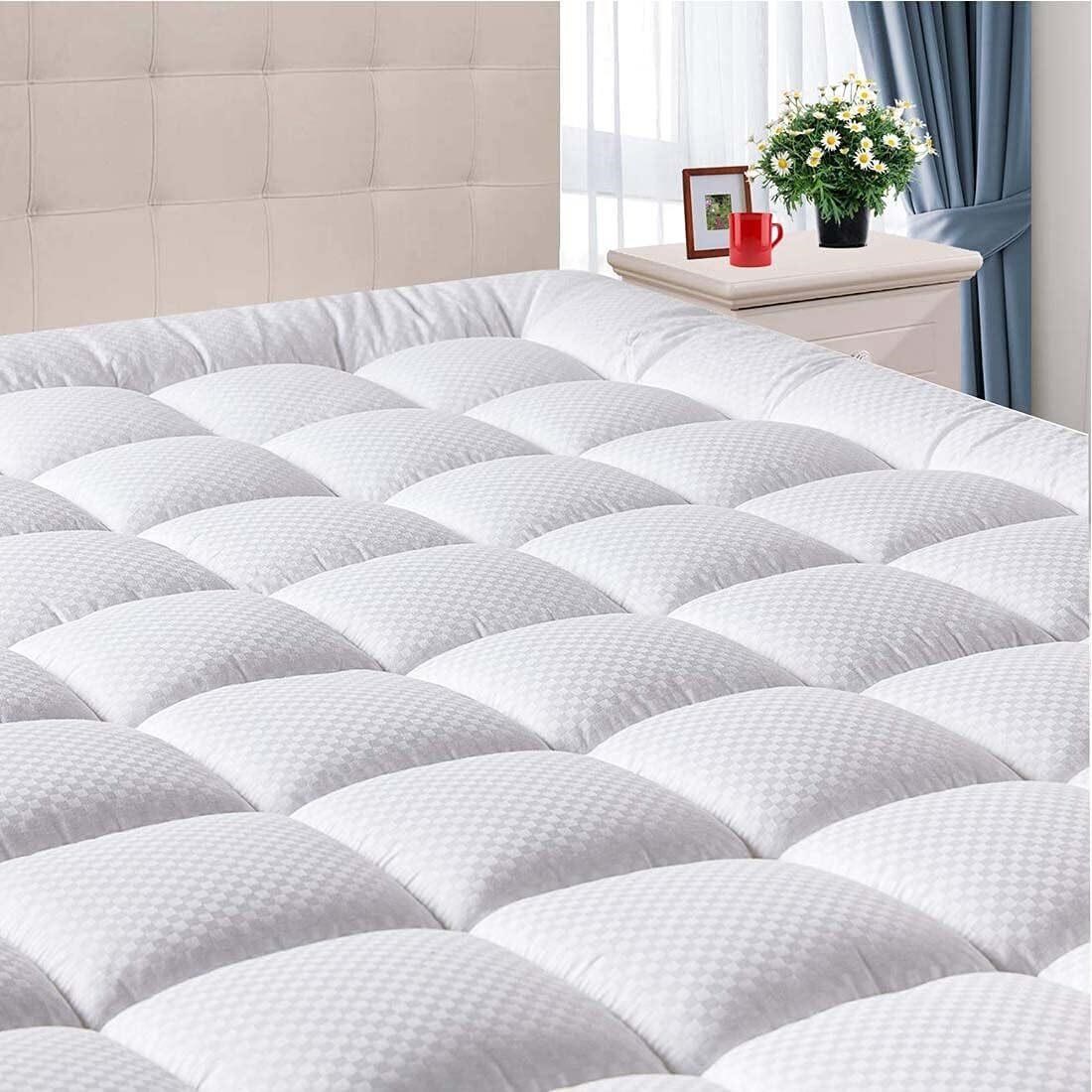 DOMICARE King Size Quilted Mattress Pad Cover
