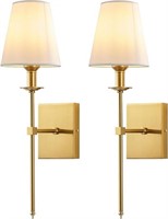 Gold Wall Sconce Set of Two, Modern Vanity Sconce